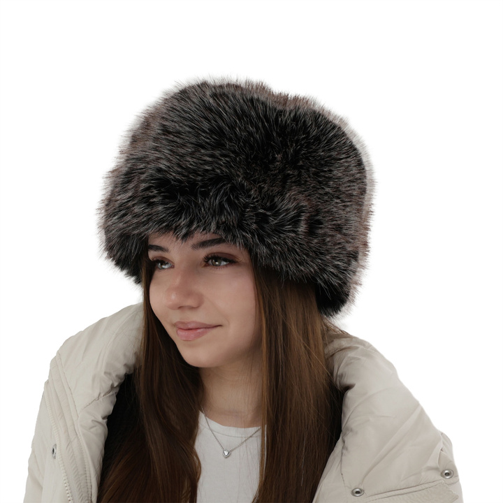 Căciulă de iarnă pentru femei căptușită cu lână fleece maro Holly