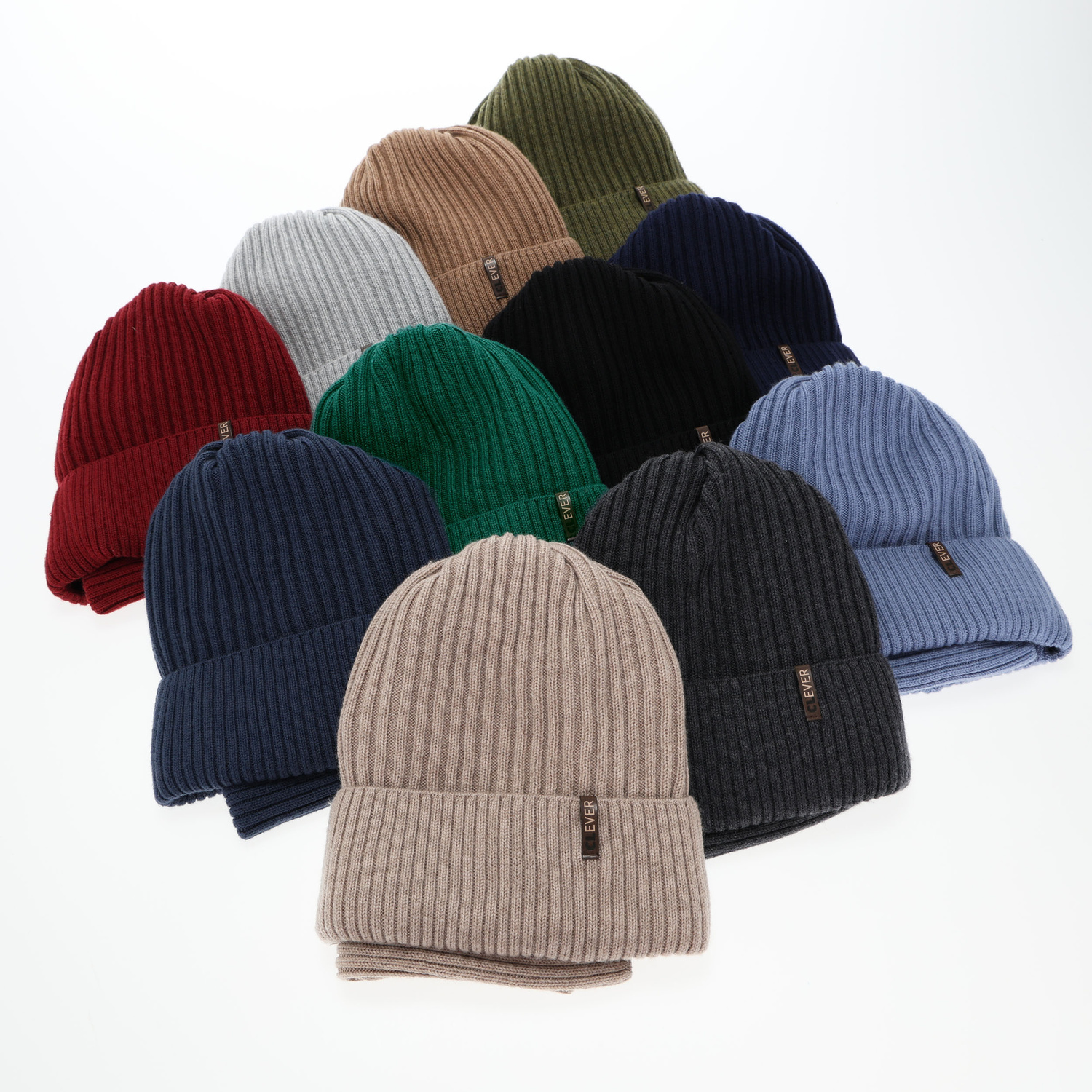 Set de iarnă pentru băieți: Căciulă și fular circular, verde, 100% lână merino, Gizmo