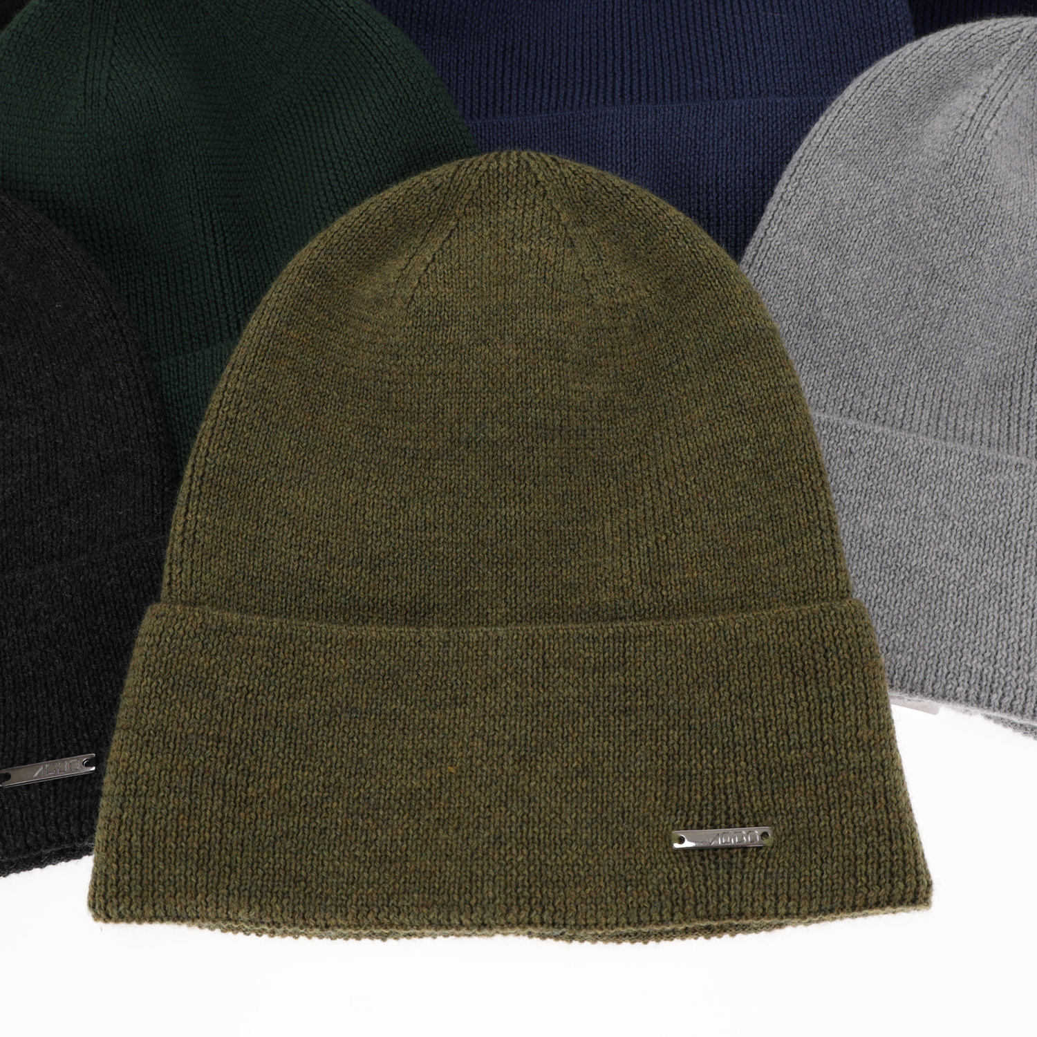 Căciulă pentru bărbați primăvară/iarnă verde 100% lână merino extra fină Memfis