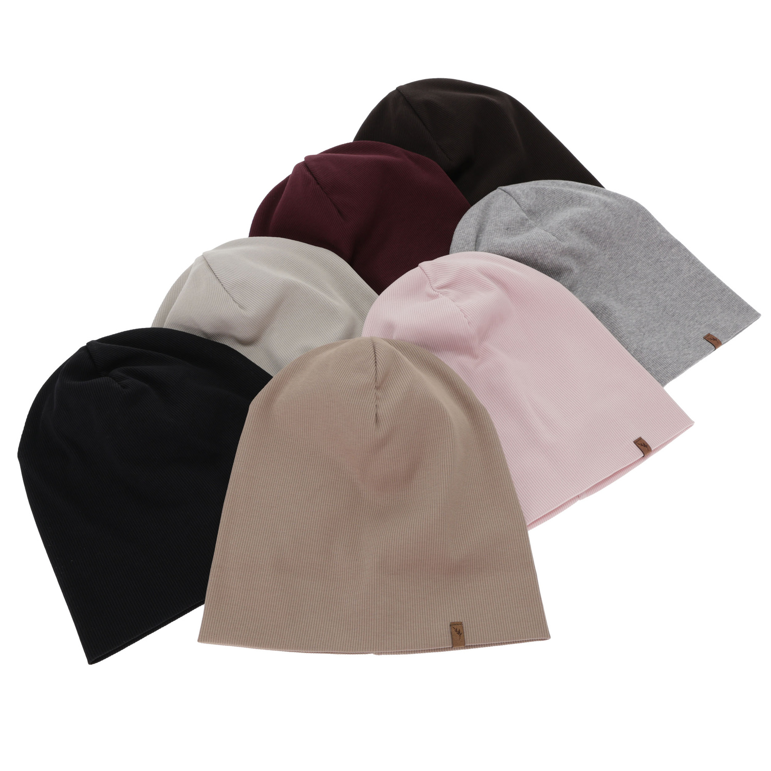 Căciulă de primăvară-toamnă pentru femei, maro, din bumbac, Zenita