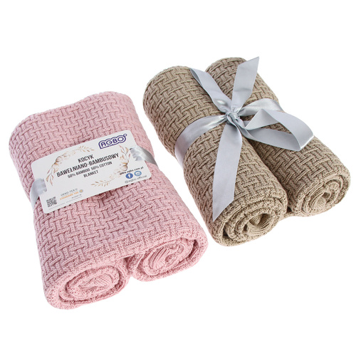 Pătură din bambus - bumbac pentru bebeluși roșie Pony