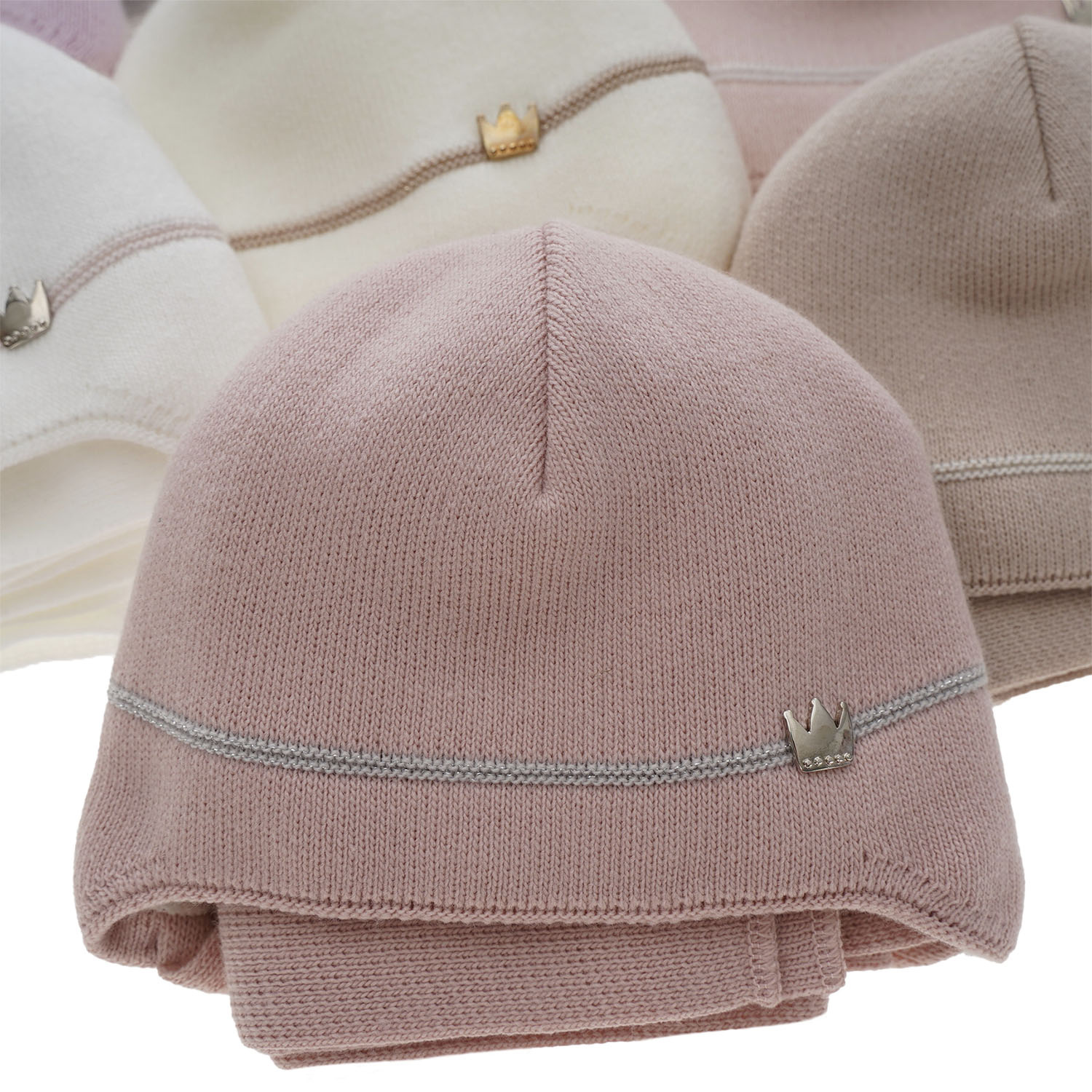 Set de iarnă pentru fete: căciulă și fular violet Elina