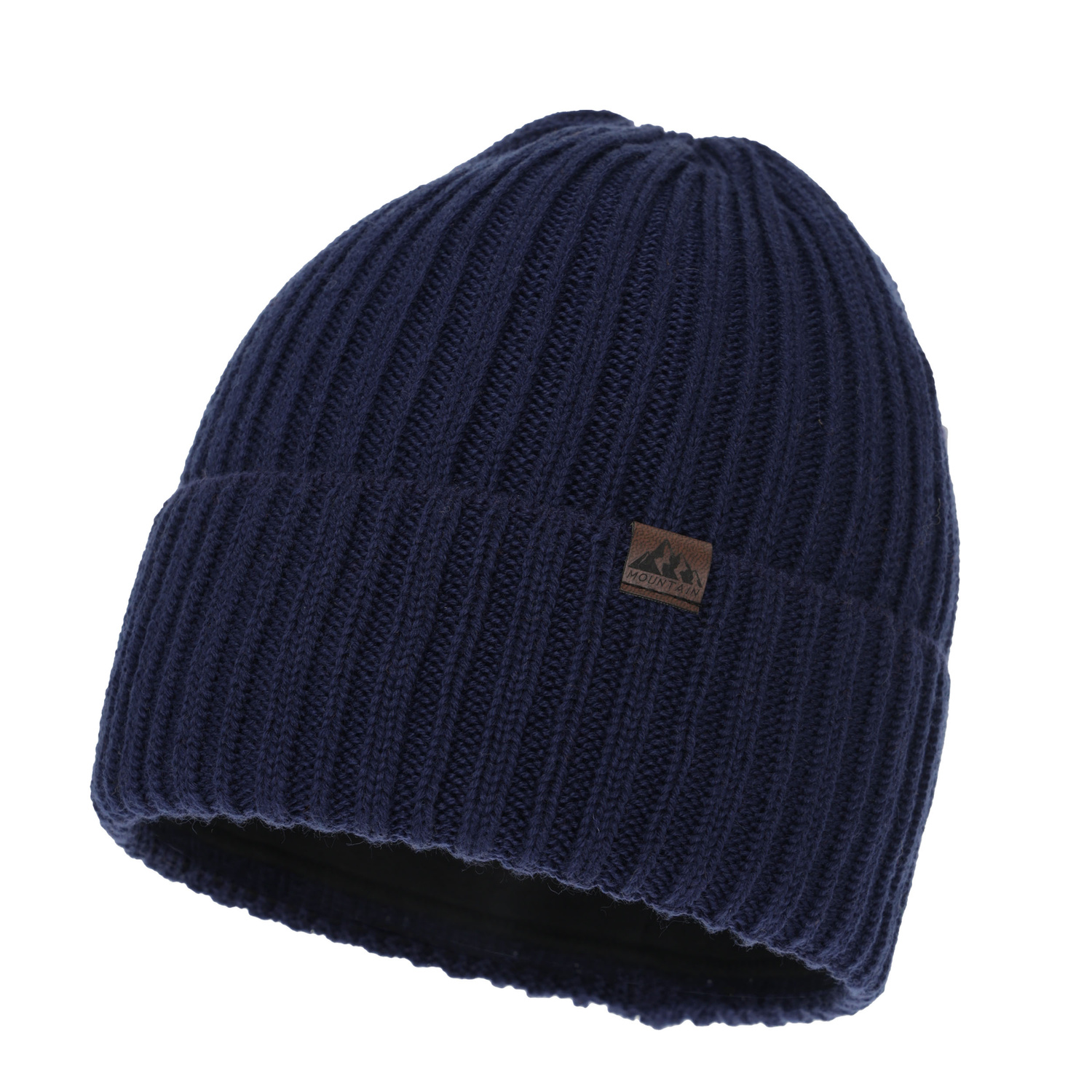 Căciulă de iarnă pentru bărbați, neagră, cu lână merino, Huno