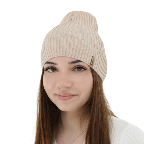 Căciulă de primăvară-toamnă pentru femei, cu bumbac, gri, Mirona