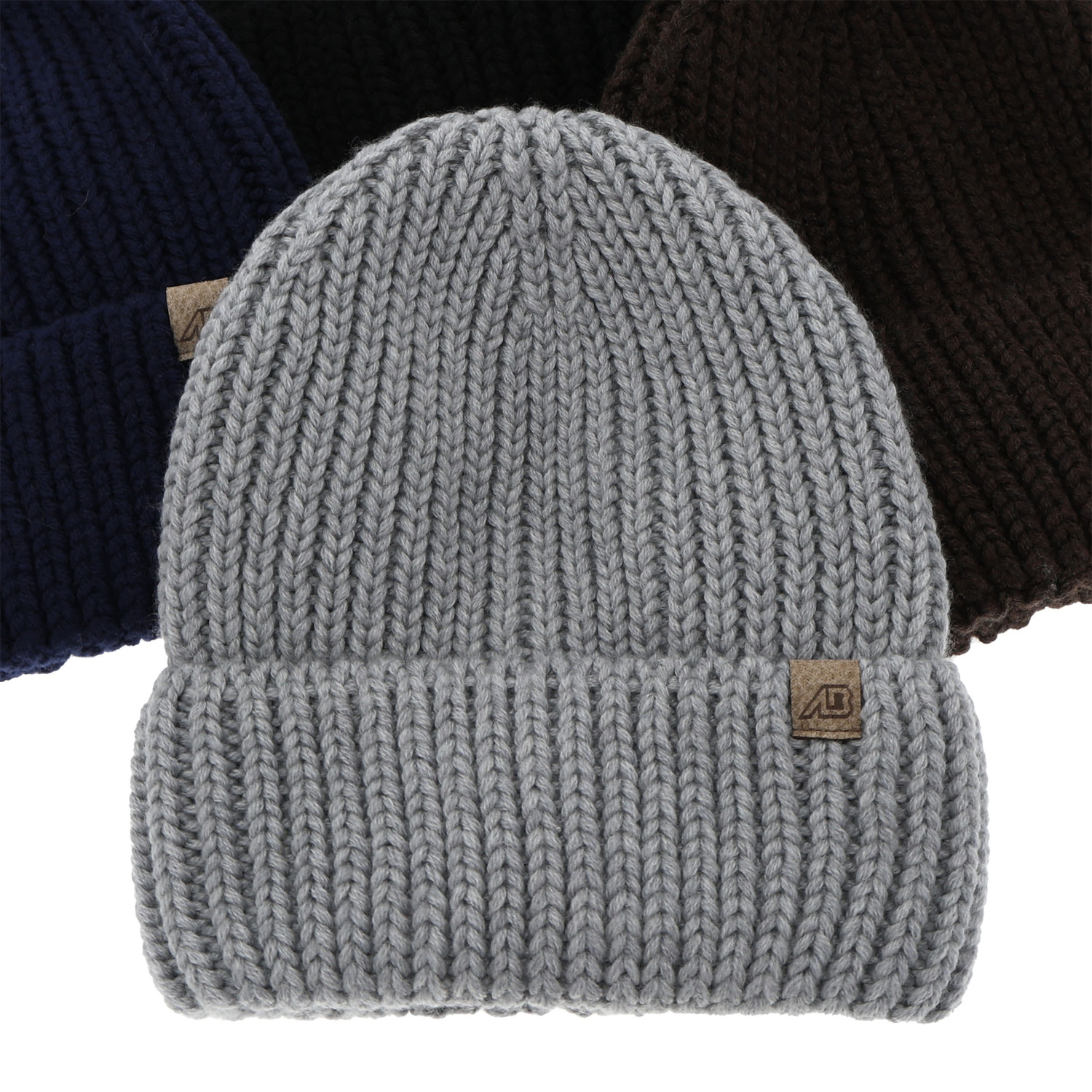 Căciulă de iarnă pentru bărbați gri lână 100% merino extra fină Berno