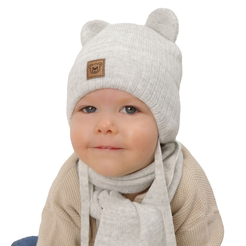 Set de iarnă pentru băieți: Căciulă și fular albastru Anthony