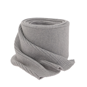 Fular de iarnă pentru femei gri 100% lână merinos extra fină Jessica