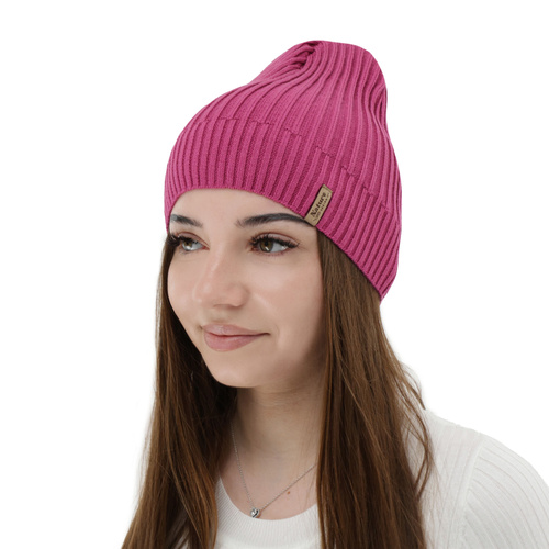 Căciulă de primăvară-toamnă pentru femei, cu bumbac, roz Mirona