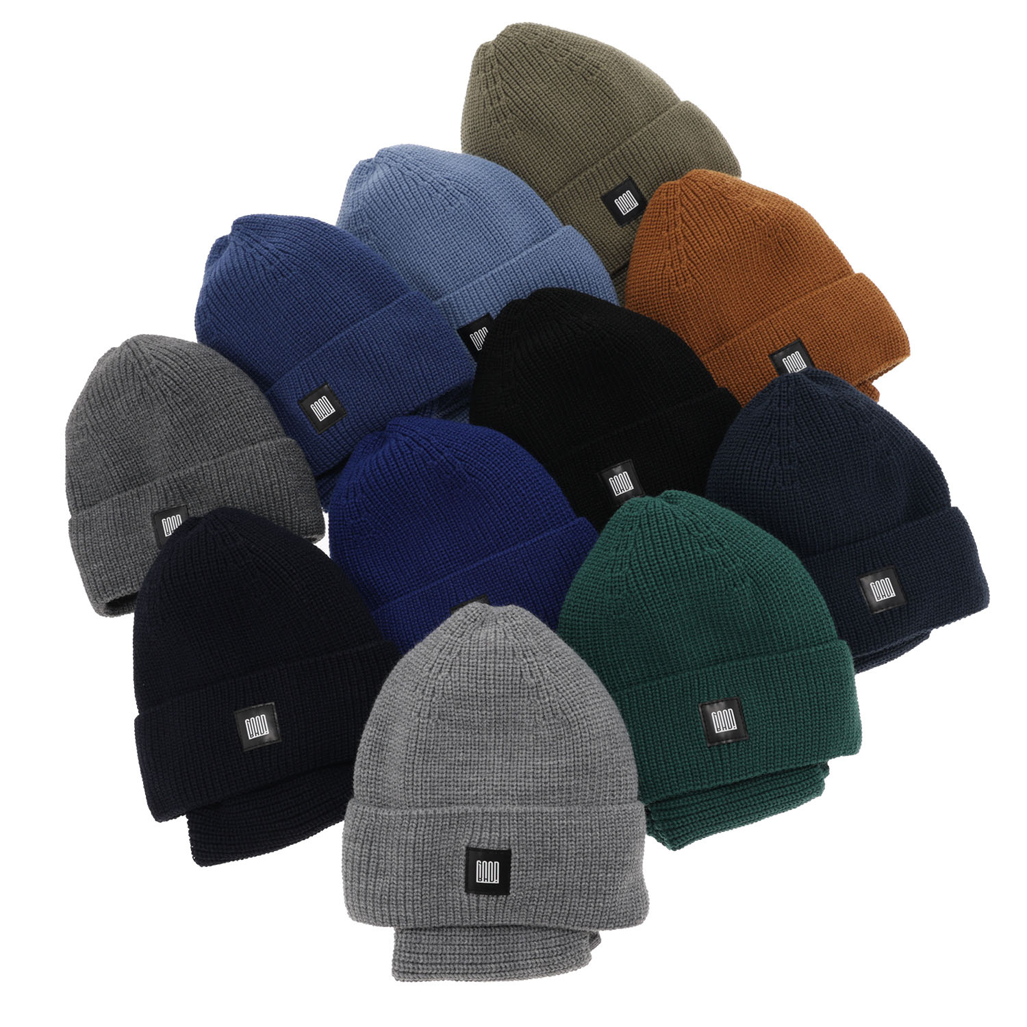 Set de iarnă pentru băieți: Căciulă și fular circular negru Amadeo