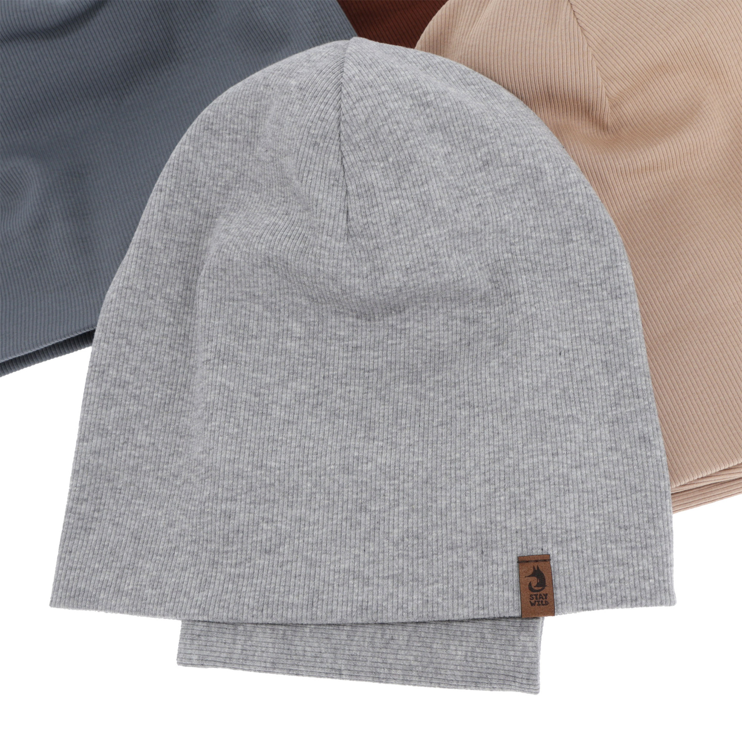 Set primăvară-toamnă pentru băieți: Căciulă și fular circular, bej, Amalfi