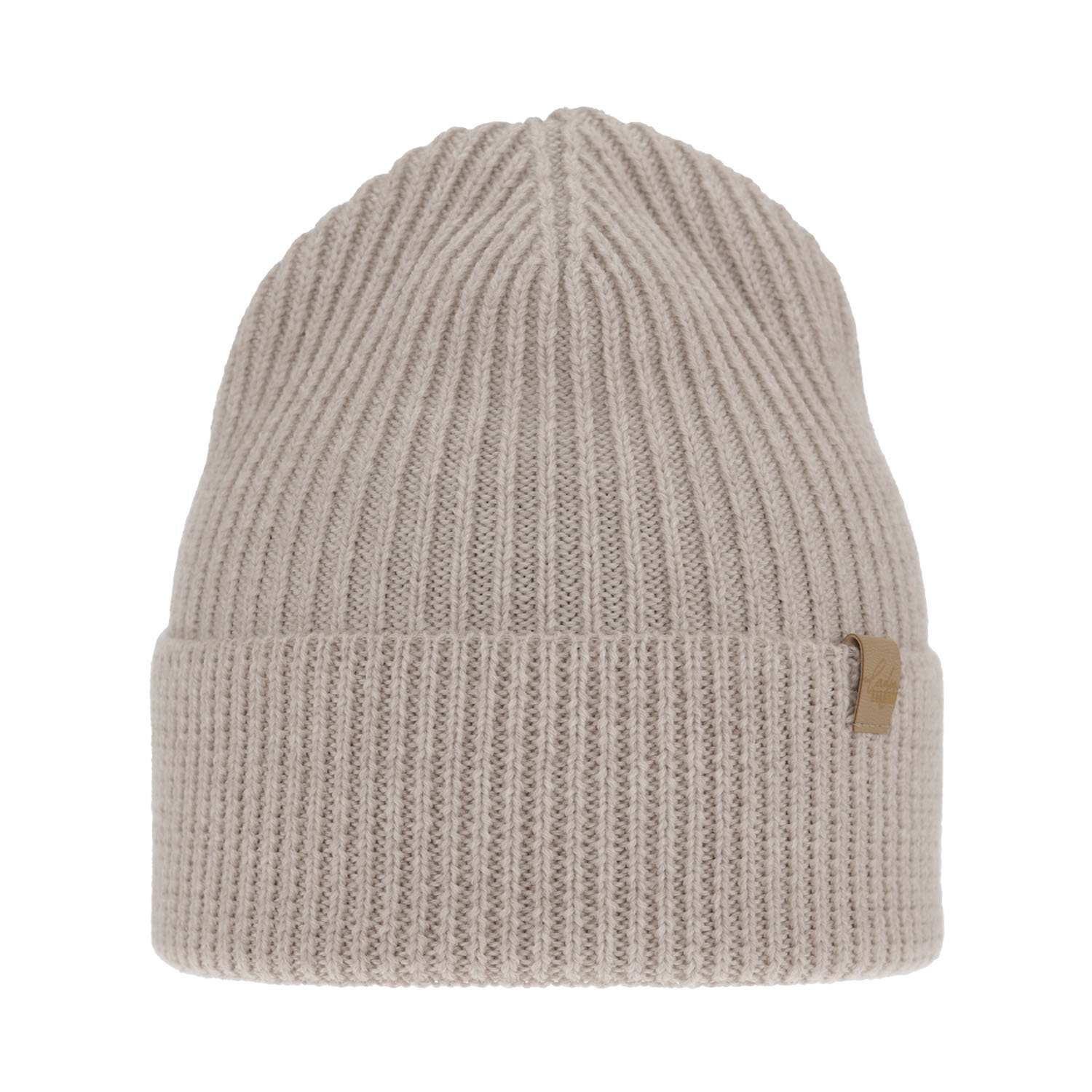 Căciulă de iarnă pentru femei bej 100% lână merino extra fină Isla