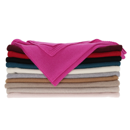 Fular de iarnă pentru femei, roz, lână merino cu cașmir, Irenia