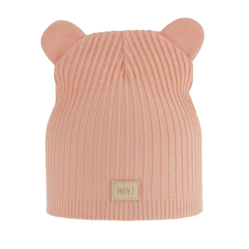 Căciulă de primăvară-toamnă pentru fete, cu bumbac, portocalie Clarisa