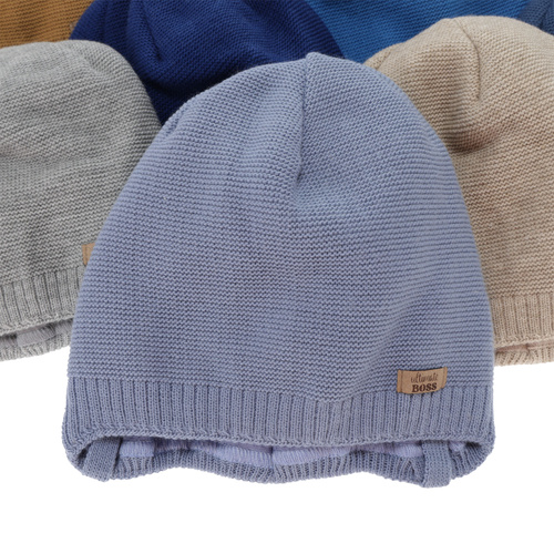 Căciulă de primăvară-toamnă pentru băieți, verde, cu urechi, Valdis