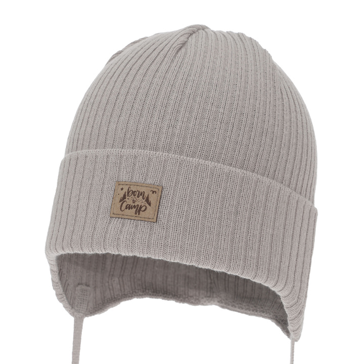 Căciulă de primăvară-toamnă pentru băieți, bej, cu urechi, cu bumbac, Fenris