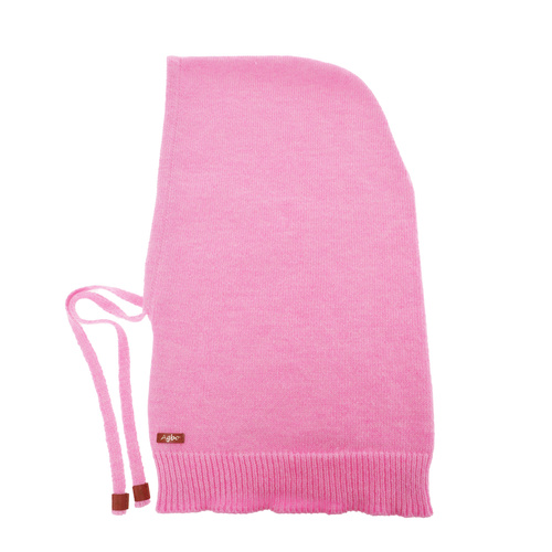 Balaclava de iarnă pentru femei, roz, cu lână merino, Elizabeth