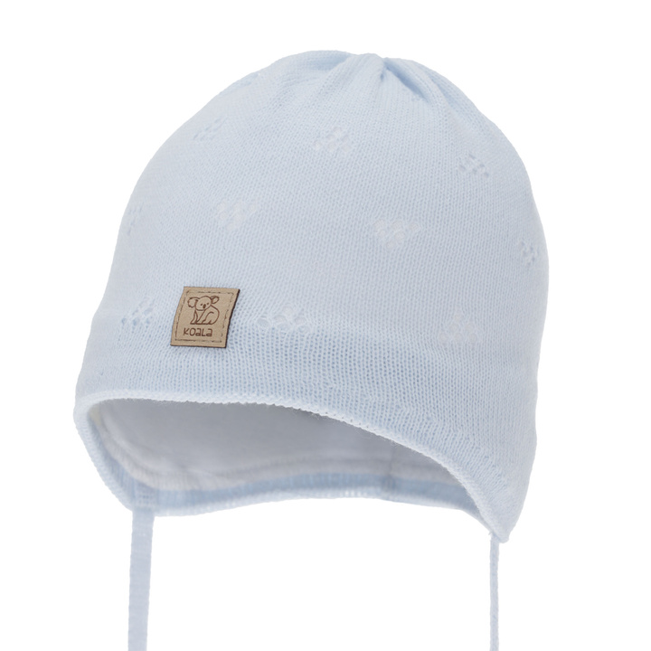 Căciulă de primăvară-toamnă pentru băieți, albastru, cu urechi, Slate