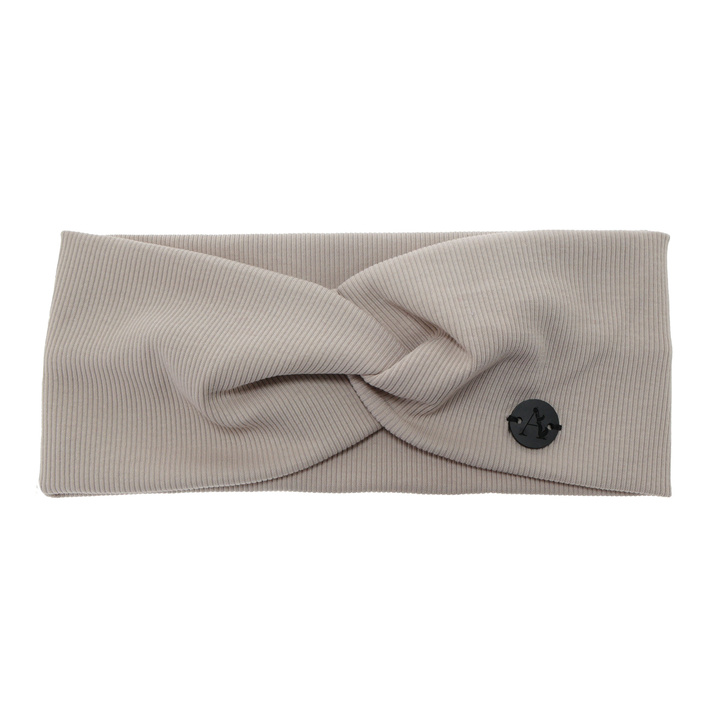 Bentiță de primăvară-toamnă pentru femei, bej, din bumbac, Auri