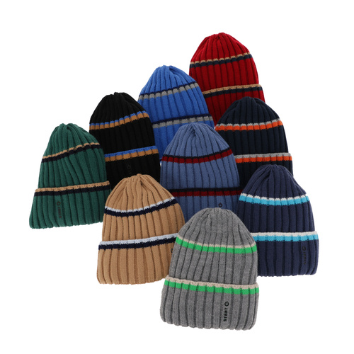 Set de iarnă pentru băieți: Căciulă și fular circular roșu Bastien