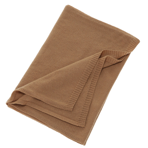 Fular de iarnă pentru femei, camel, lână merino cu cașmir, Irenia