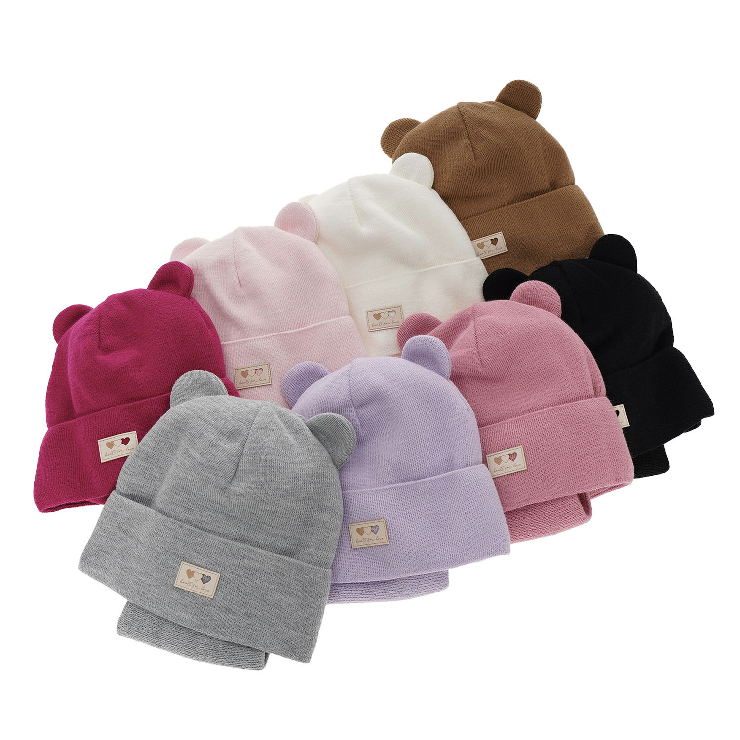 Set de iarnă pentru fete: căciulă și fular circular roz Xantia