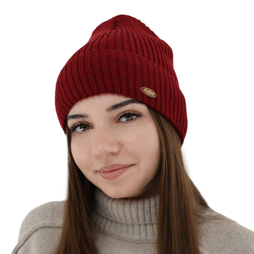 Căciulă de iarnă pentru femei, neagră, cu lână merino Shila