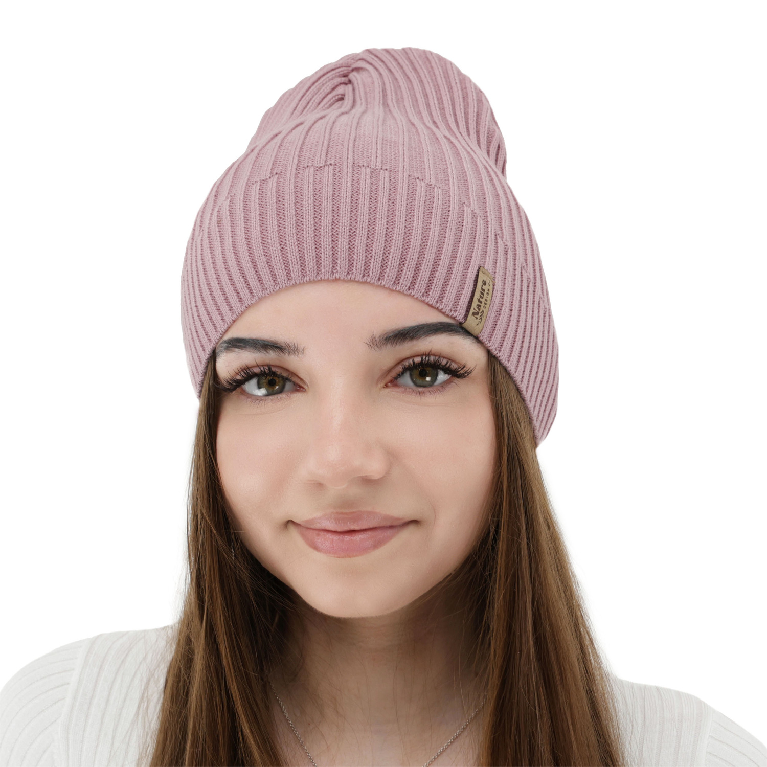 Căciulă de primăvară-toamnă pentru femei, cu bumbac, roz Mirona