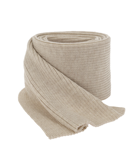 Fular de iarnă pentru femei bej 100% lână merinos extra fină Jessica