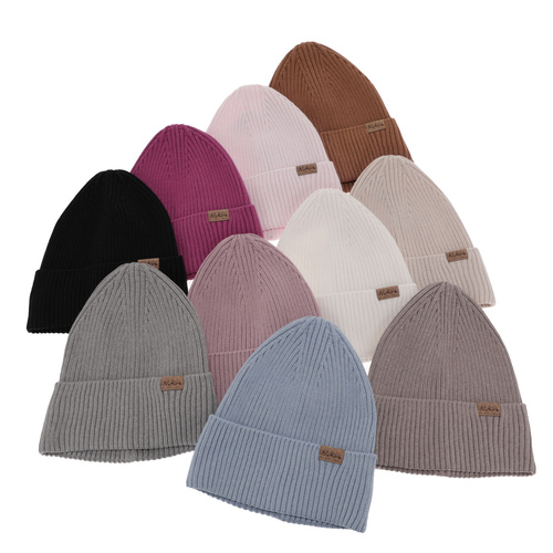 Căciulă pentru femei, cu bumbac, roz Messina