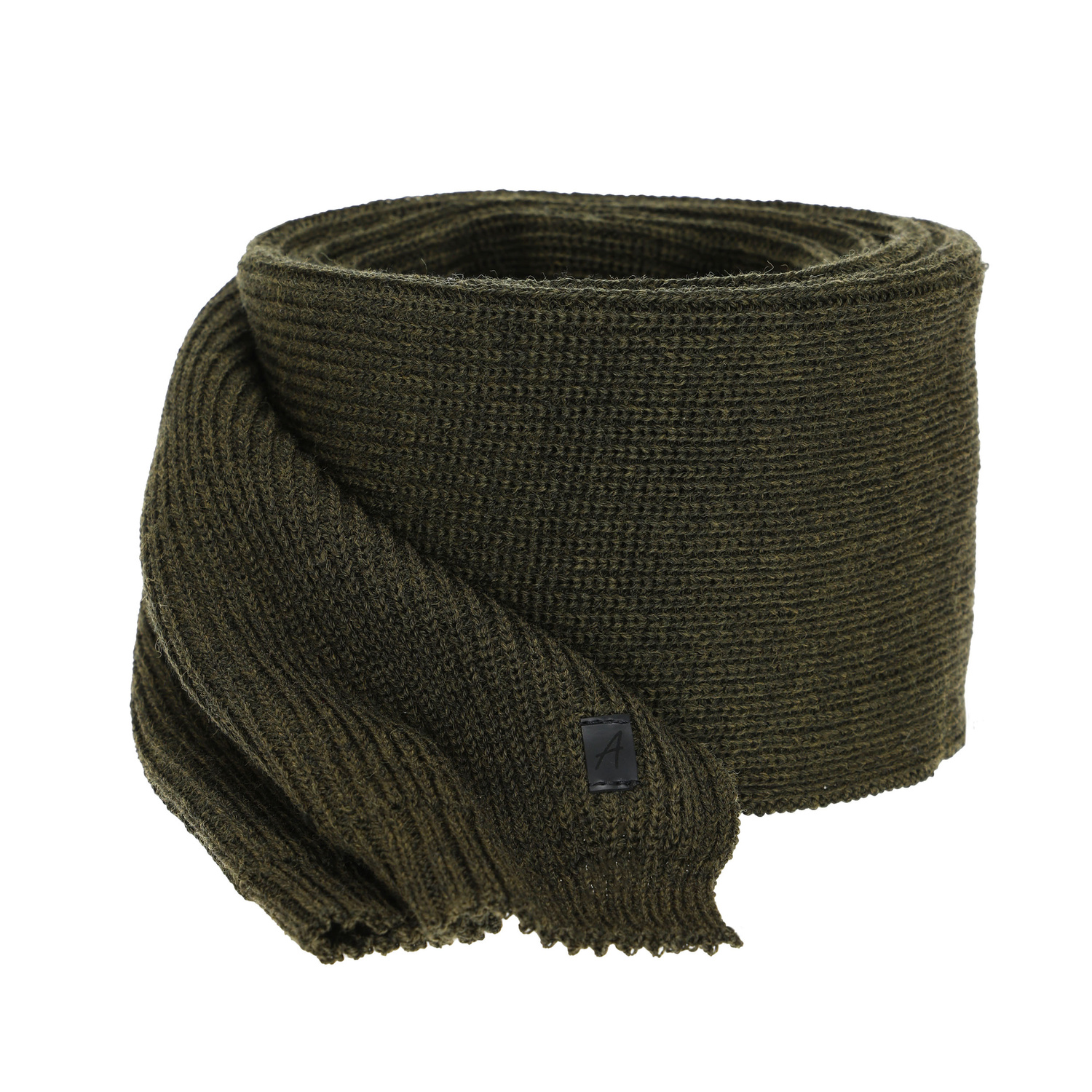 Fular de iarnă pentru bărbați, khaki, cu lână merino Algor
