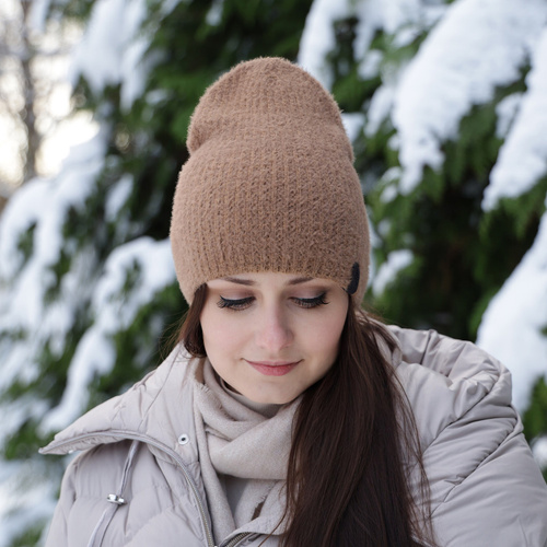 Căciulă de iarnă pentru femei bej Frances
