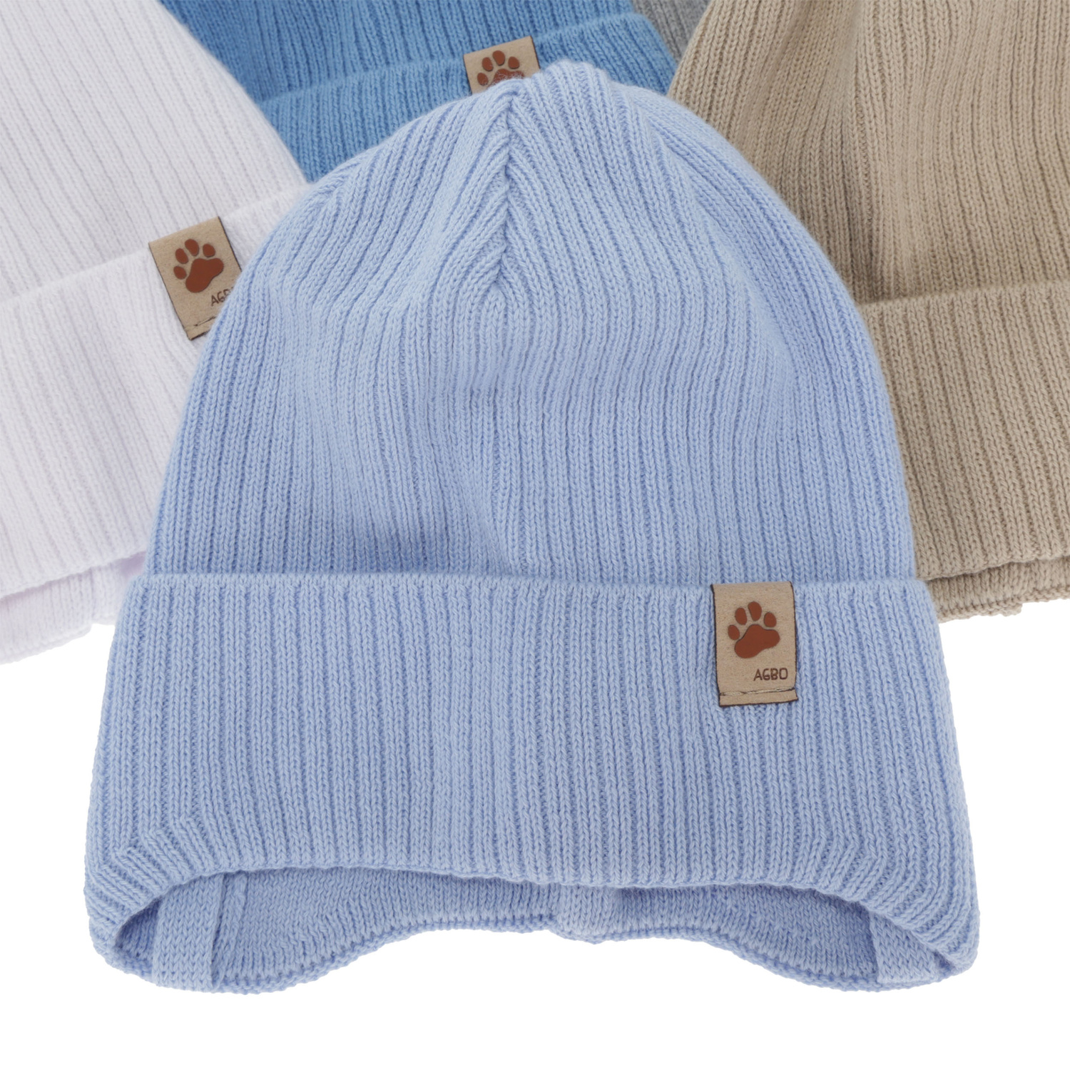 Căciulă de primăvară-toamnă pentru băieți, albastru, cu urechi, 100% bumbac, Elmar