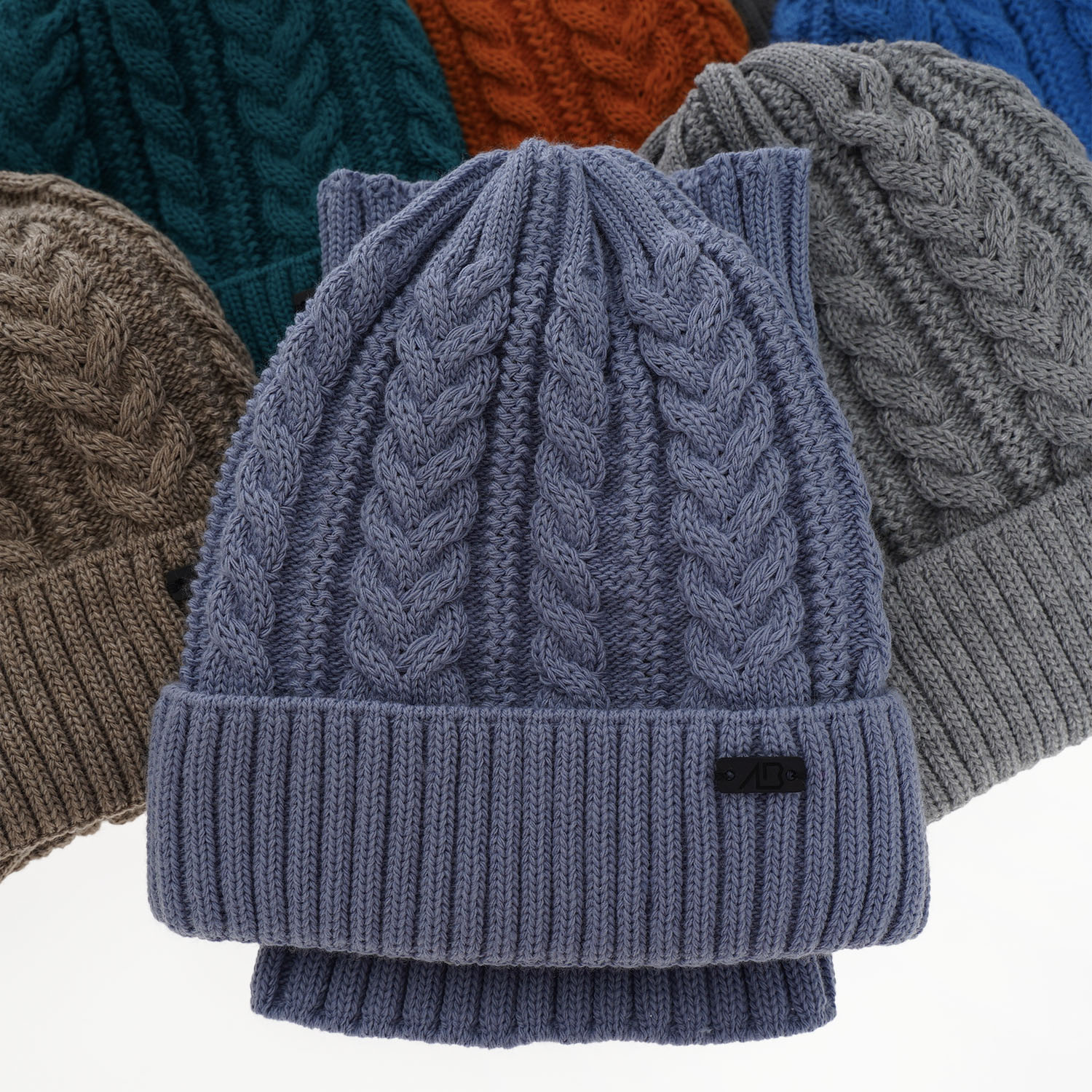 Set de iarnă pentru băieți: Căciulă și fular circular albastru Colins