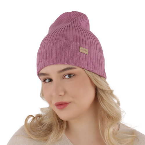 Căciulă  pentru femei primăvară/iarnă bej 100% lână merino extra fină Sophie