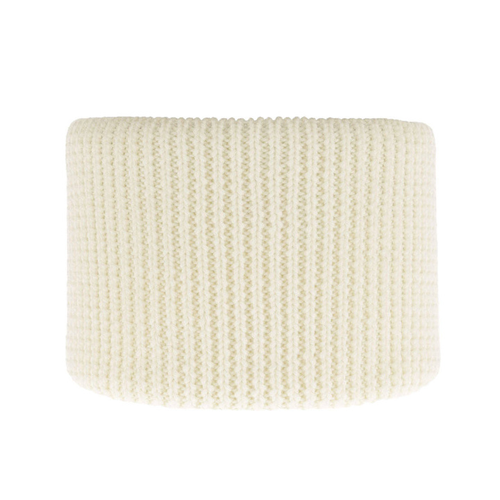 Fular circular de iarnă pentru fete ecru 100% lână merino extra fină Vanilla