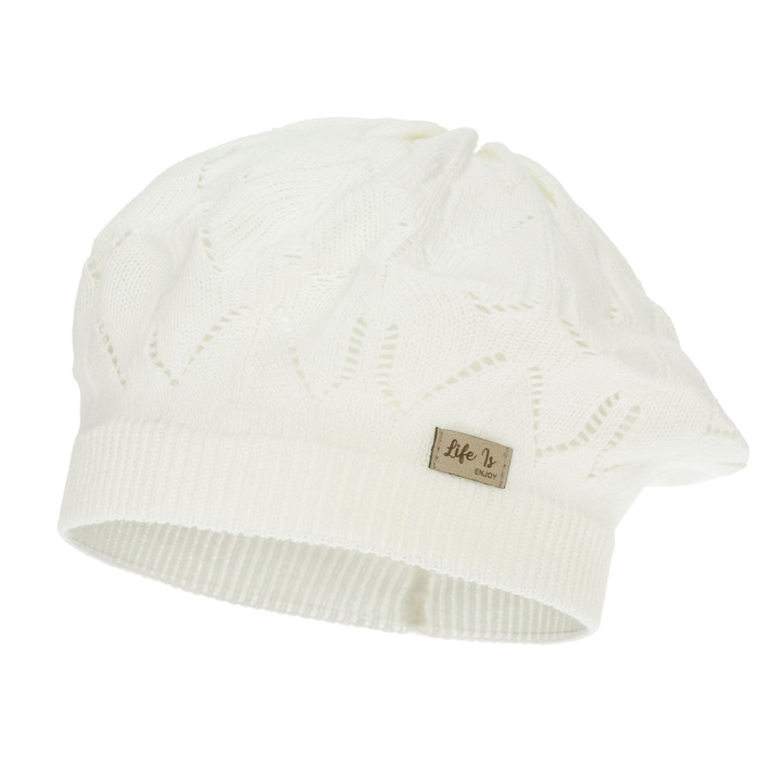 Beret pentru fete primăvară-toamnă, cremă, Liveria