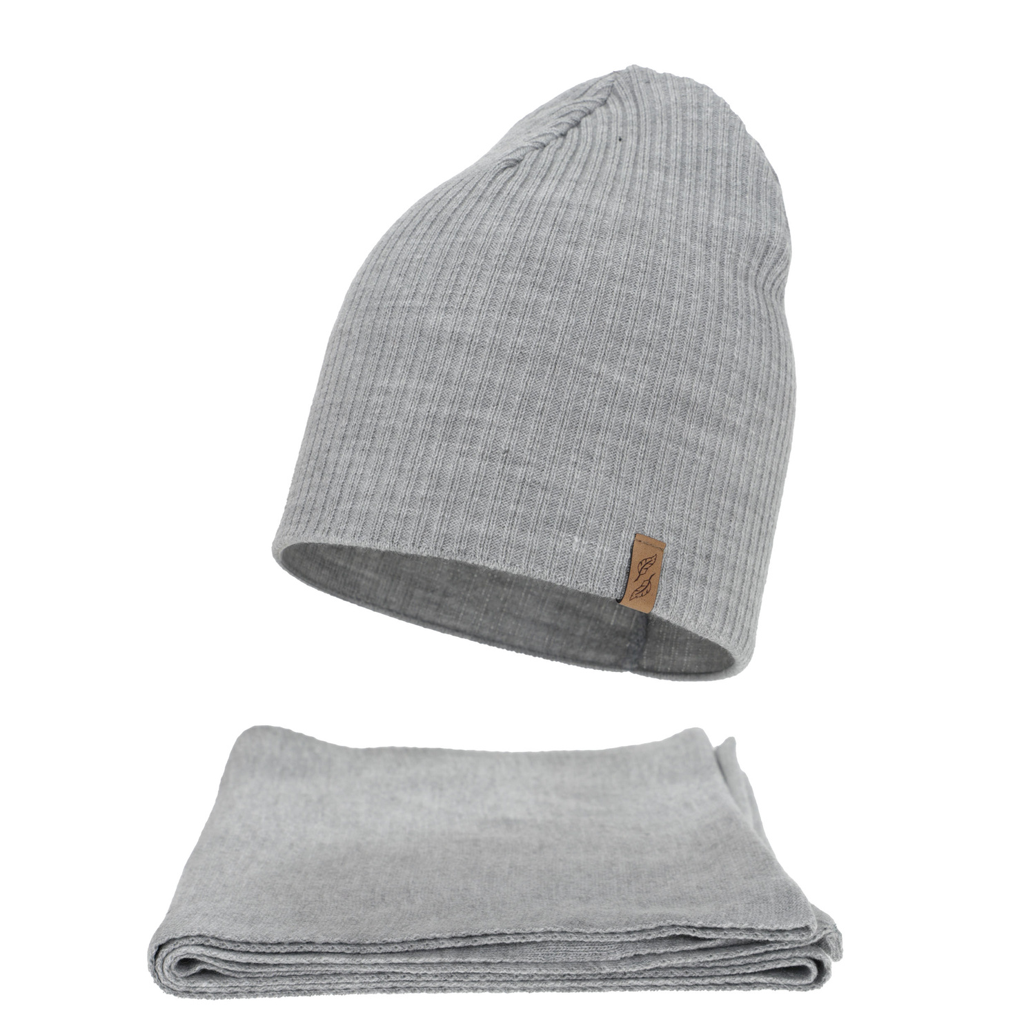 Set de iarnă pentru femei: căciulă și fular, roz, Fena