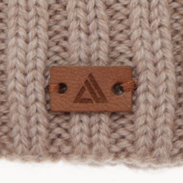 Set de iarnă pentru băieți: căciulă și fular circular, 100% lână merino, gri, Umberto