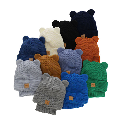 Set de iarnă pentru băieți: Căciulă și fular circular gri Michael