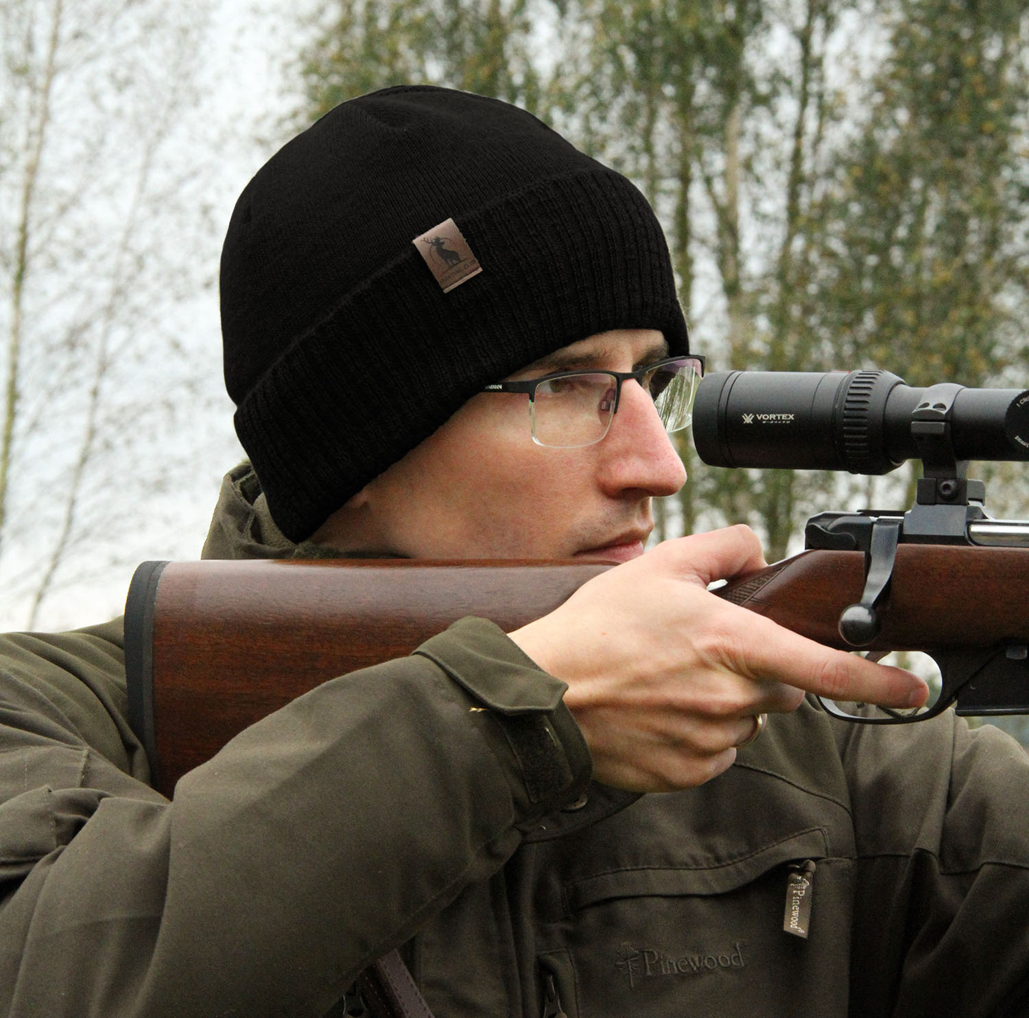 Căciulă de iarnă pentru bărbați, bej, cu lână merino, Hogan