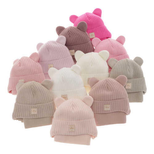 Set de iarnă pentru fete: căciulă și fular roz Antola