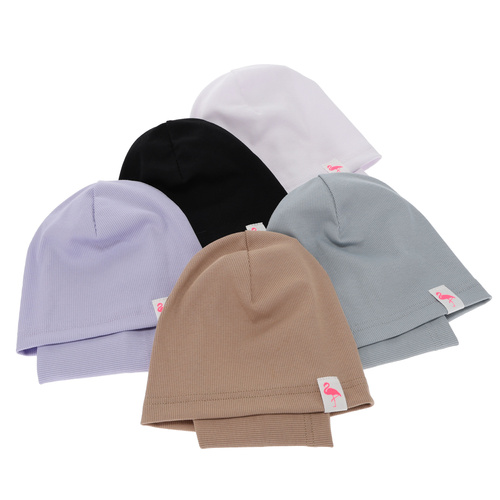 Set de primăvară-toamnă pentru fete bumbac: căciulă și fular circular, roz, Rumilla