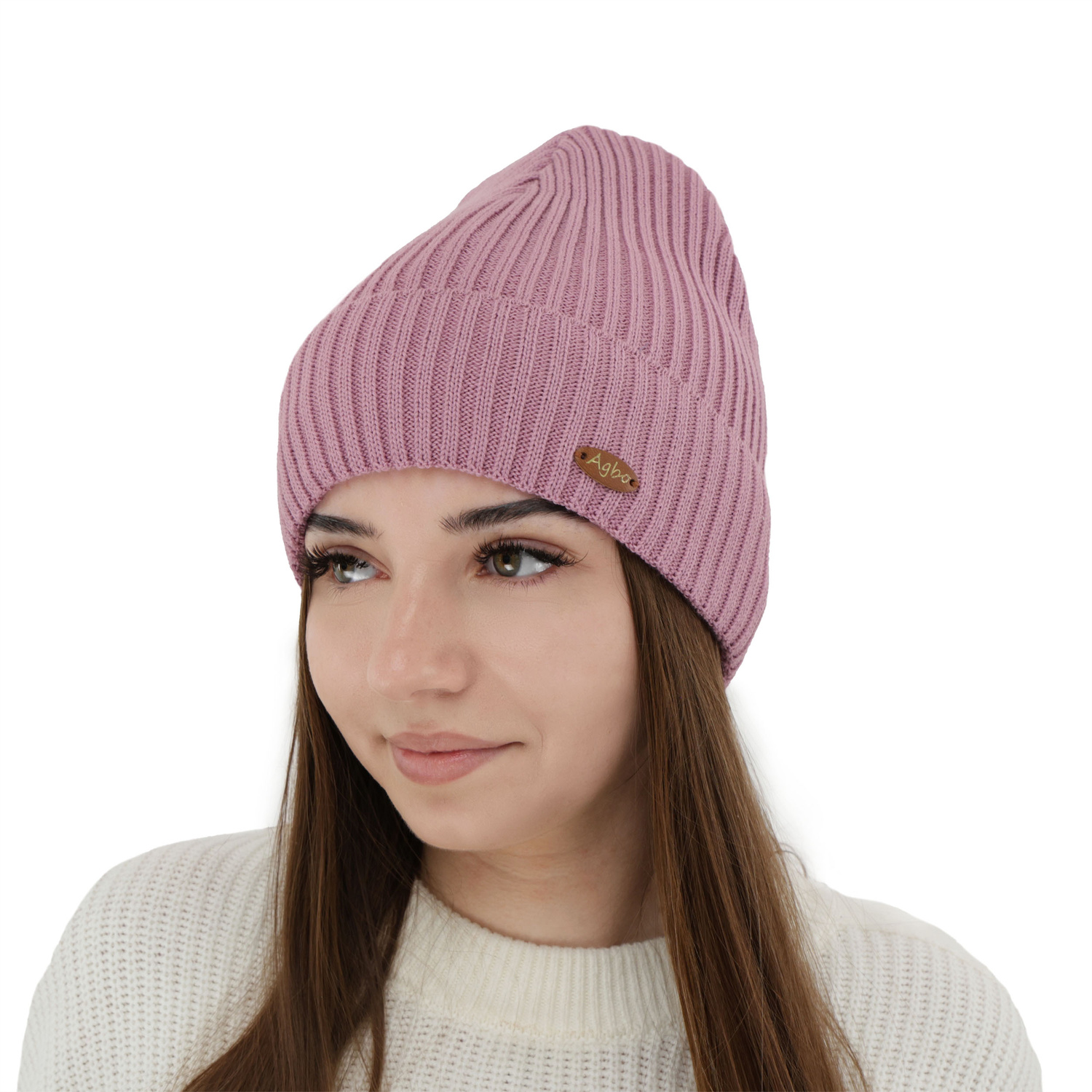 Căciulă de iarnă pentru femei, violet, cu lână merino Shila