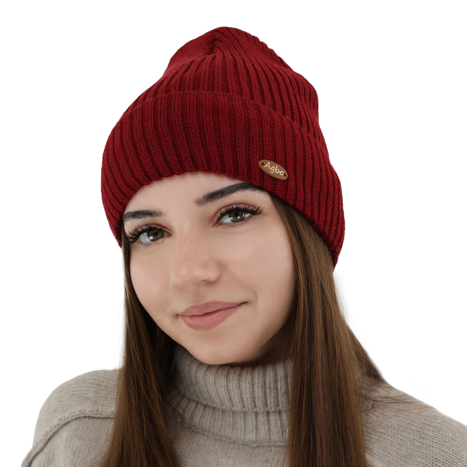 Căciulă de iarnă pentru femei, neagră, cu lână merino Shila