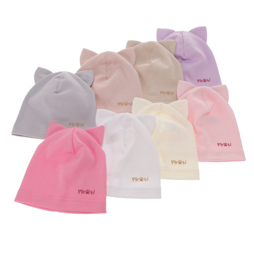 Căciulă de primăvară-toamnă pentru fete ecru Jaspera