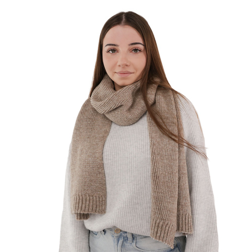 Fular de iarnă pentru femei vișiniu din lână merino Loretta