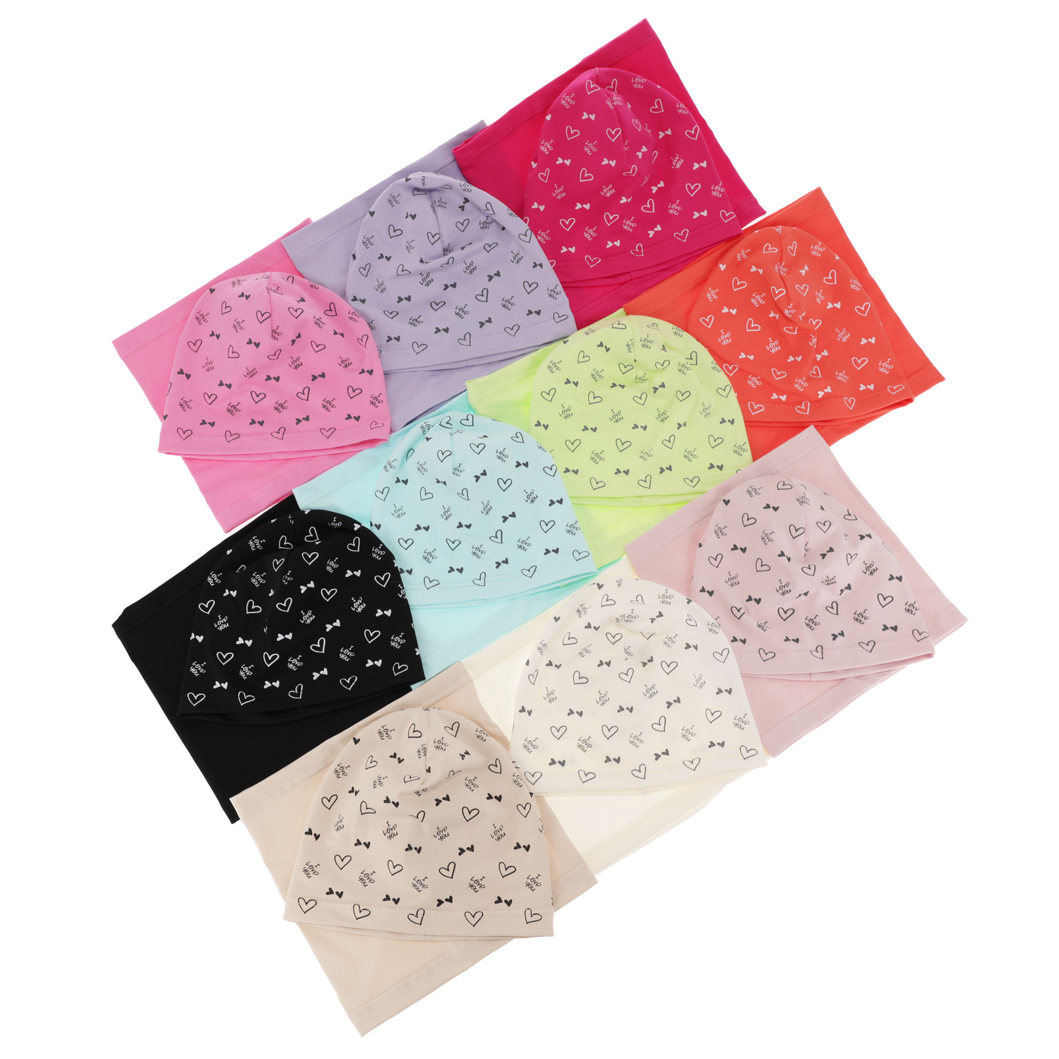 Set de primăvară-toamnă pentru fete bumbac: căciulă și fular circular violet Lovena