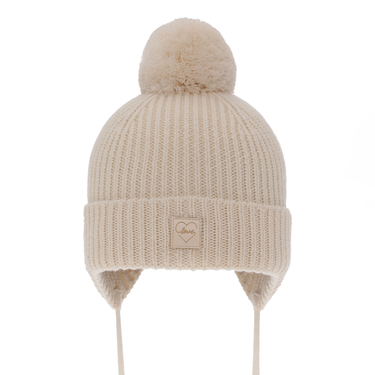 Căciulă de iarnă roz pentru fete din 100% lână merino extra fină, căptușită cu polar din lână Hakkari