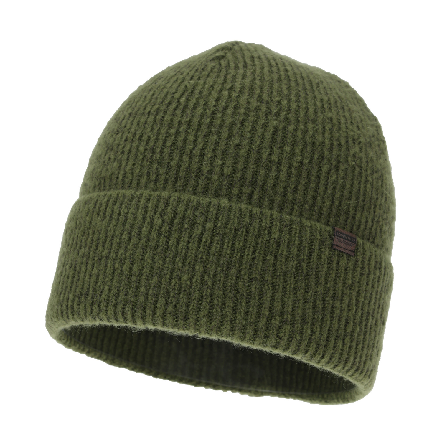 Căciulă de iarnă pentru bărbați, khaki, cu lână merino, Korins