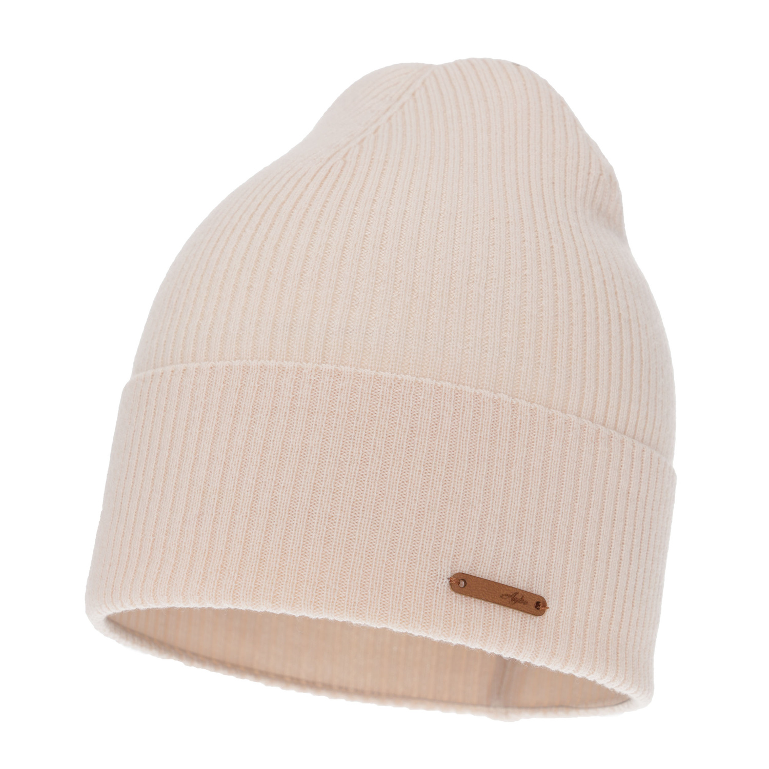 Căciulă de primăvară-toamnă pentru femei, roz deschis, 100% lână merino, Flerra